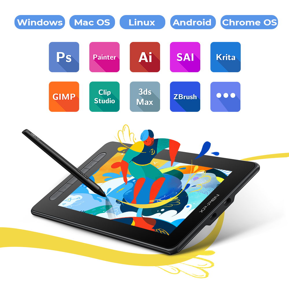 Artist 10 (2nd Generation) Affordable Pen Display Tablet XPPen