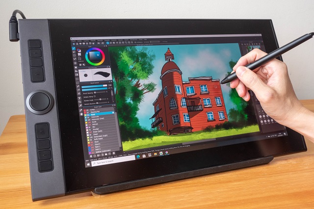 Rysowanie w medibang paint pro z XP-Pen Artist pro 16 tablet graficzny ekranem.jpg