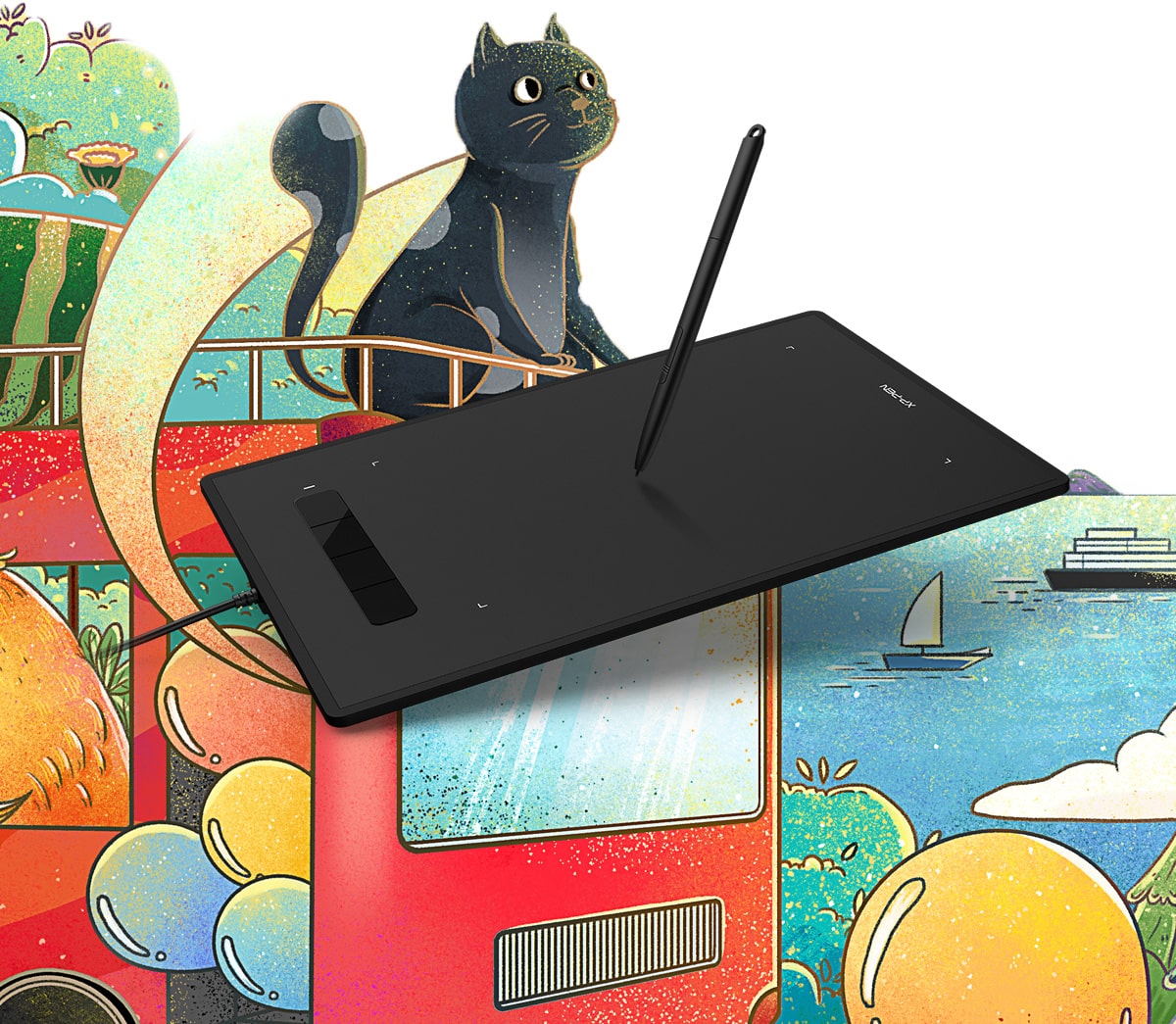 XP-Pen Star G960 is compatible with Windows and Mac OS , suit for major drawing software