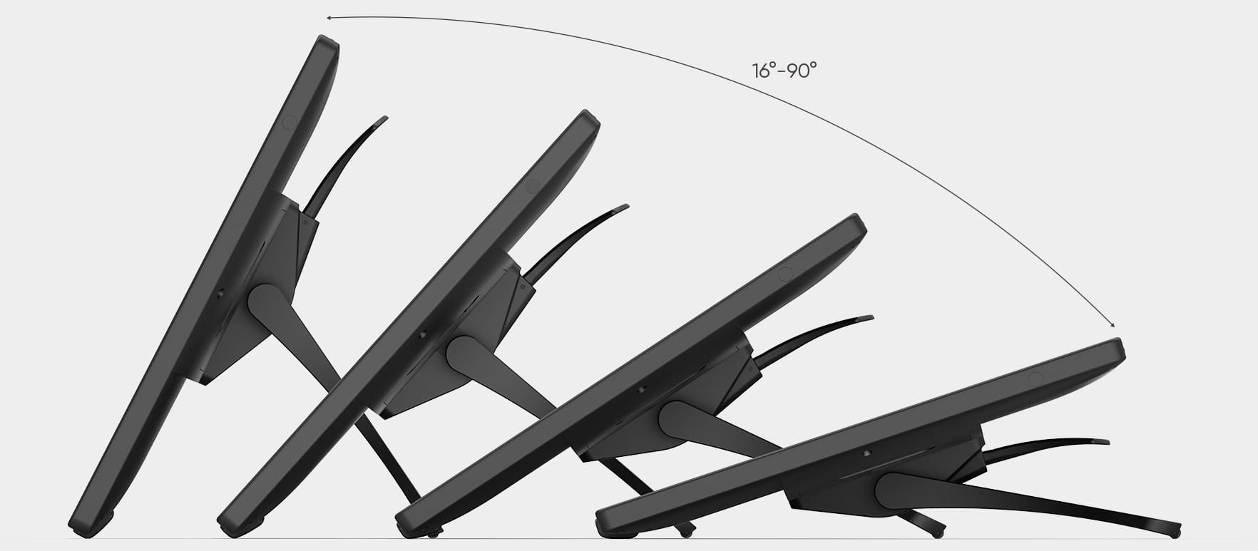 Create in comfort over an adjustable stand