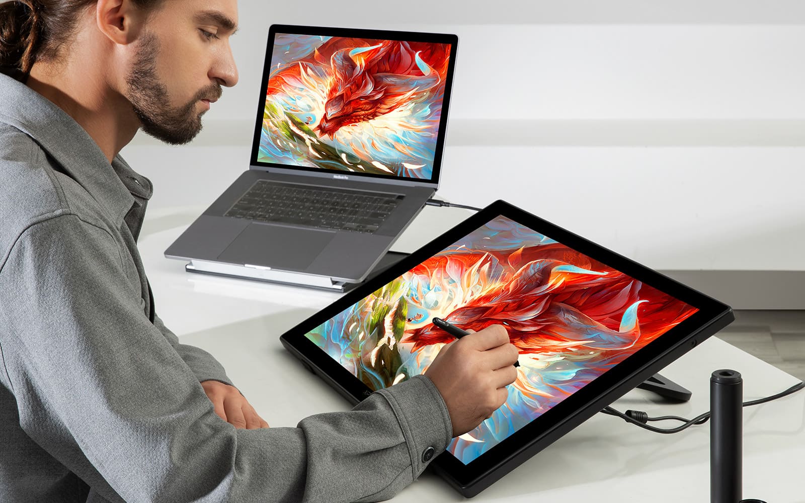 Deputy screen for laptop